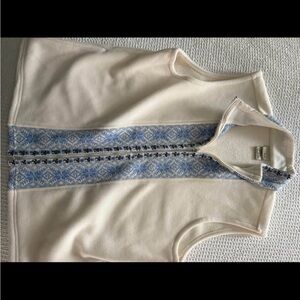 Vintage L.L. Bean Cream Fleece Vest